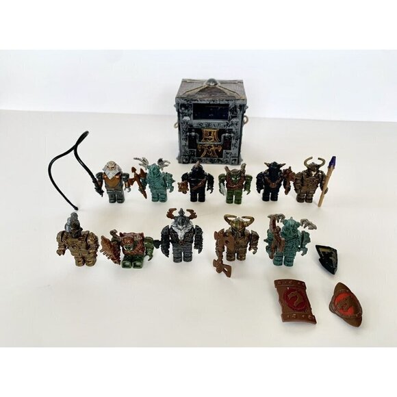 Mega Bloks AM04533 AM0531 AM0529 Box Replacement & Krystal Wars Figures Lot - Picture 1 of 16